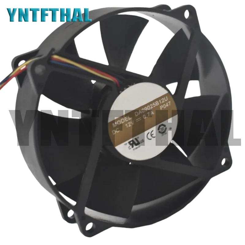 Ventilador de refrigeración DA09025B12U AVC DC12V 0.7A 9CM, 4 cables, nuevo - imagen 3