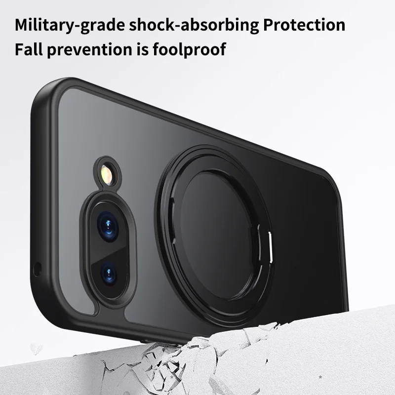 360 °   Funda giratoria de arena para Google Pixel 9 Pro 8, funda magnética con cargador inalámbrico, fundas antigolpes para Pixel 8 Pro XL Pixel9 9A 8A - imagen 4