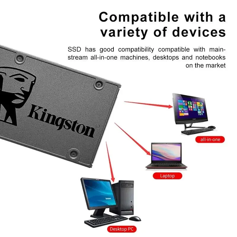 Kingston SSD unidad interna de estado sólido A400 960GB 480GB 240GB 120GB 2,5 pulgadas SSD SATA III HDD disco duro para ordenador portátil PC de escritorio - imagen 5