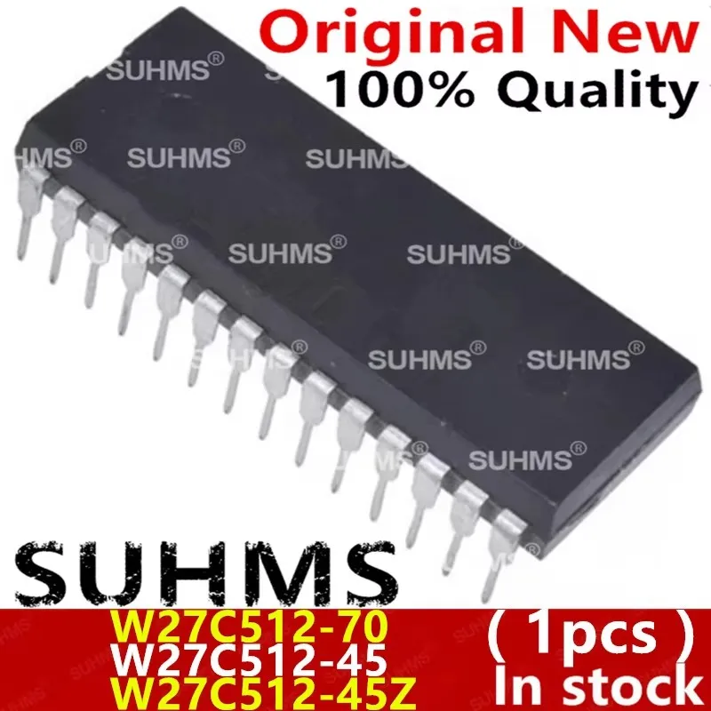 (1 pieza) 100% nuevo W27C512-70 W27C512-45 W27C512-45Z DIP-28