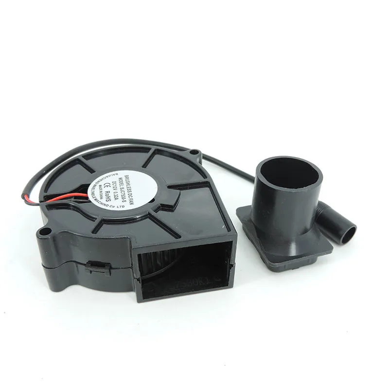 DC 12V 7530 ventilador turbo refrigeración controlador de velocidad Variable ventilador de barbacoa ventilador de aire Picnic parrilla estufa de leña 75mm x 30mm h - imagen 3