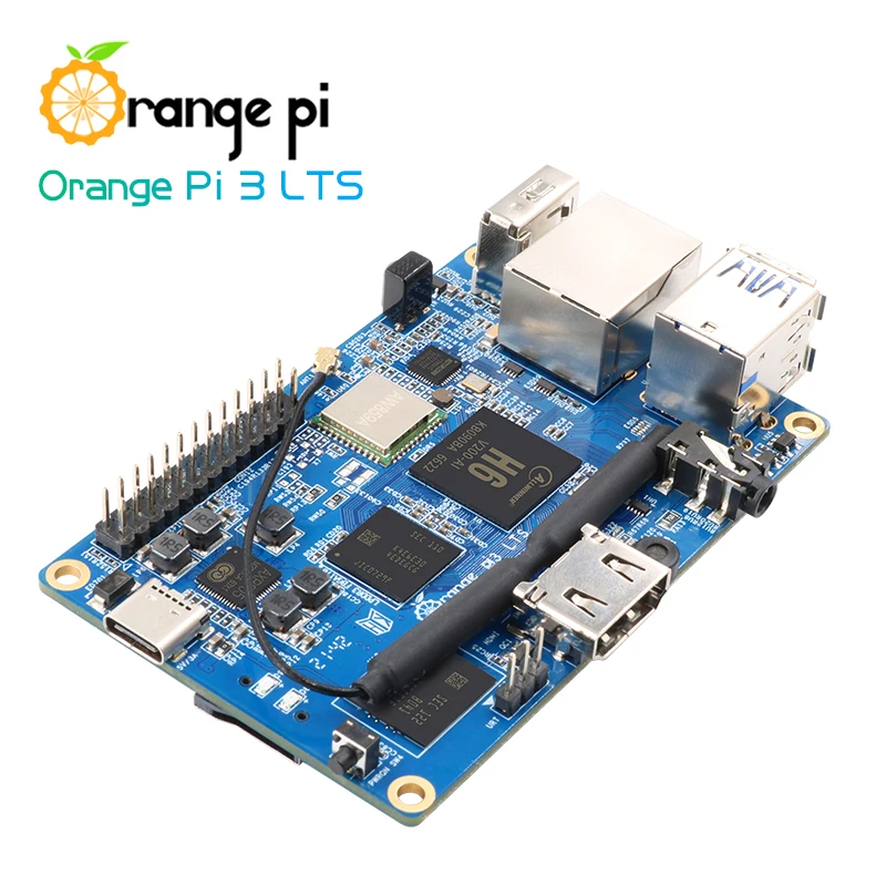 Orange Pi 3 LTS H6 AllWinner 64Bit 2G RAM 8G EMMC WIFI BT5.0 ejecutar Android 9,0 Ubuntu Debian OS opcional para Orange Pi 3 LTS - imagen 4