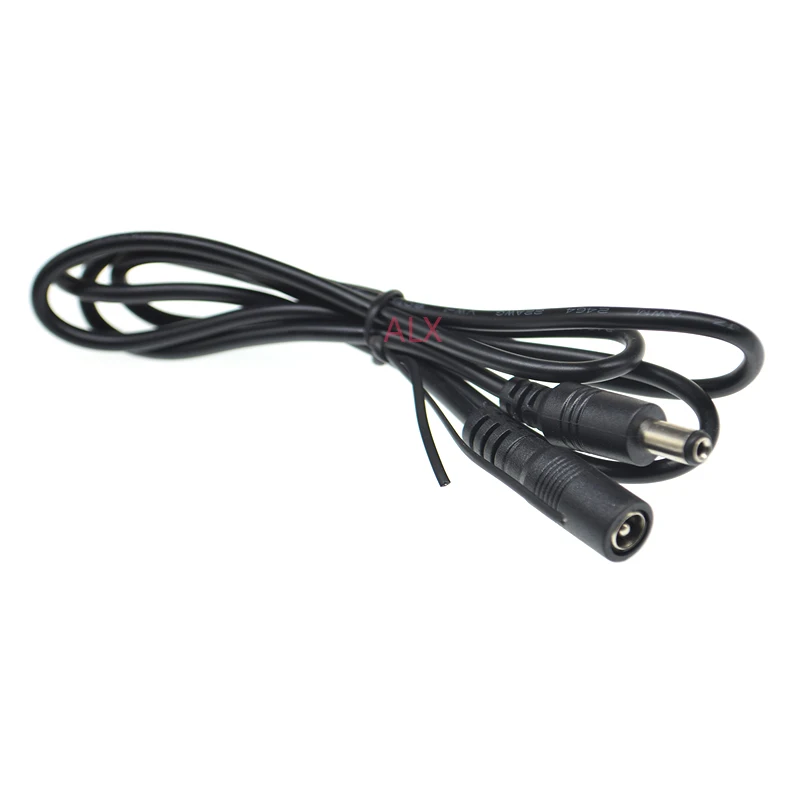 CABLE de extensión de alimentación CC de 5V, 12V, 5,5x2,1 MM, enchufe macho a hembra, conector con CABLE para tira de luz LED CCTV de 0,5 M/1M, 1 unidad - imagen 3