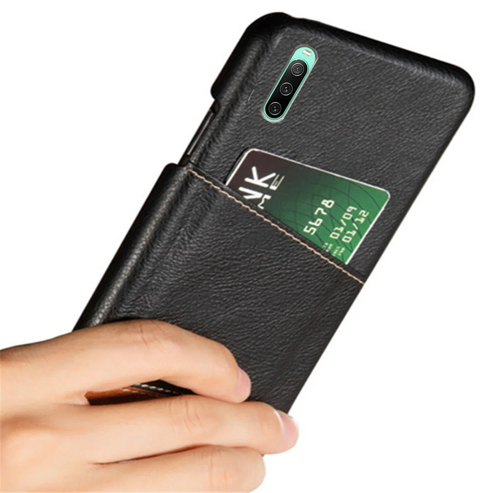 Para Sony Xperia 10 IV III II Fundas para Sony Xperia 10 IV funda Xperia 10 10I 10II 10III 10IV cubierta de tarjeta de cuero PU de empalme mixto - imagen 3