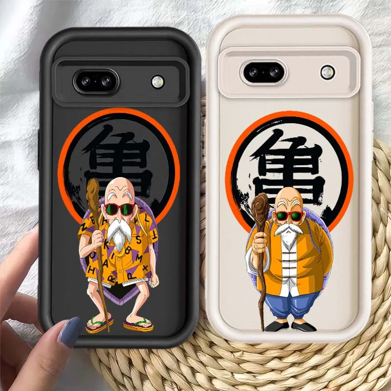 D-Dragon Ball Anime Master Roshi funda para Google Pixel 9 8 7 8A 7A Pro XL funda de teléfono con escalera de ojos
