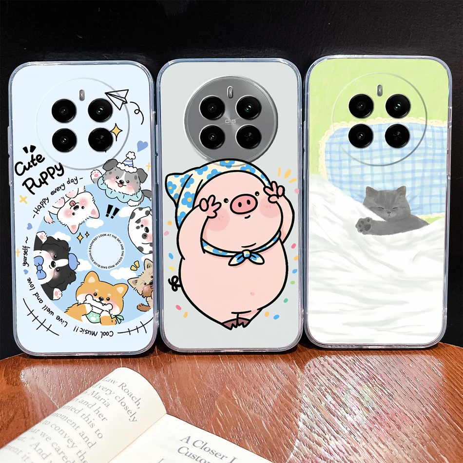 Funda de teléfono para Realme 13 Pro Plus, bonitos patrones de peces, suave y delgado, carcasa de silicona transparente de TPU para Realme13 Plus, Funda ligera - imagen 2