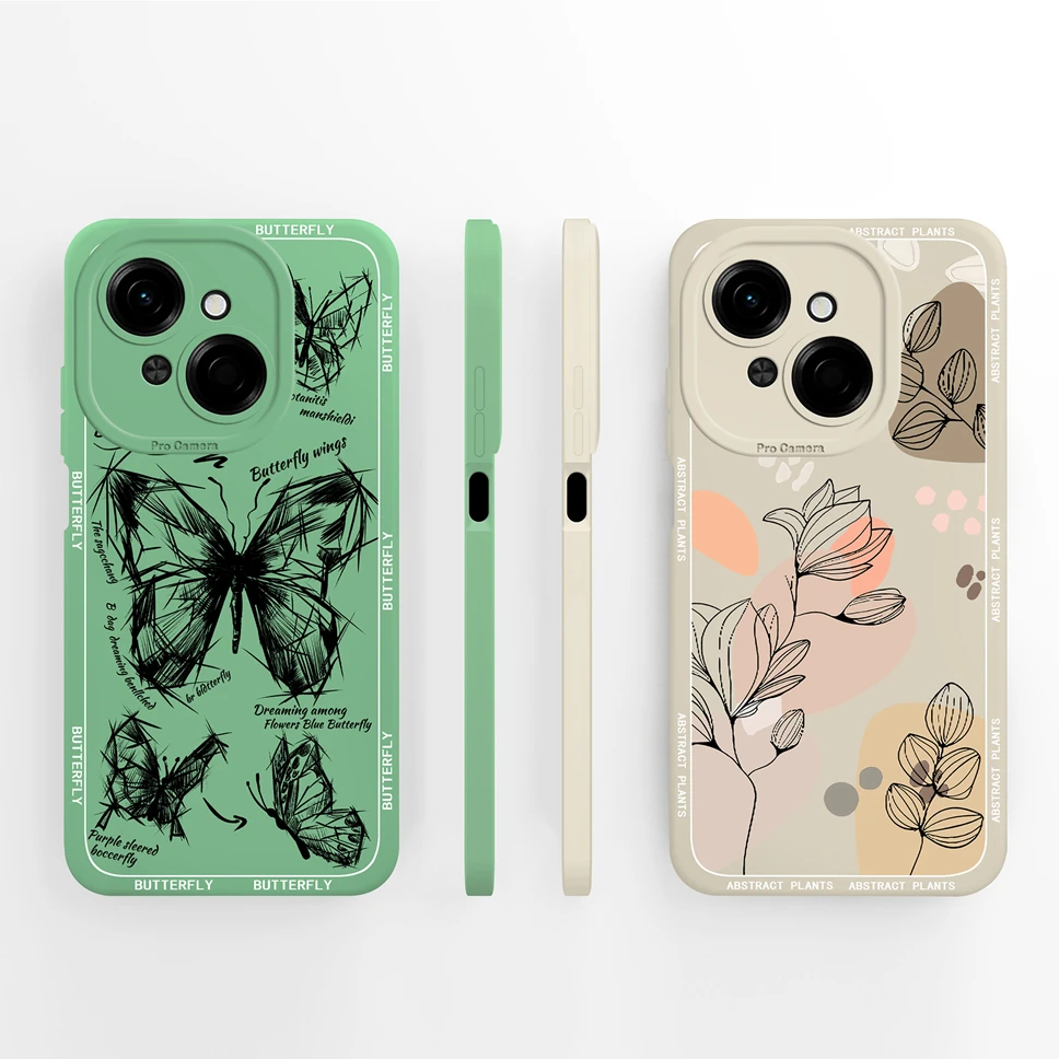 Para Tecno Pop 9 4G 5G Funda de teléfono con patrones de gato negro Funda de silicona líquida suave para Tecno Pop9 Funda ligera de alta calidad - imagen 5