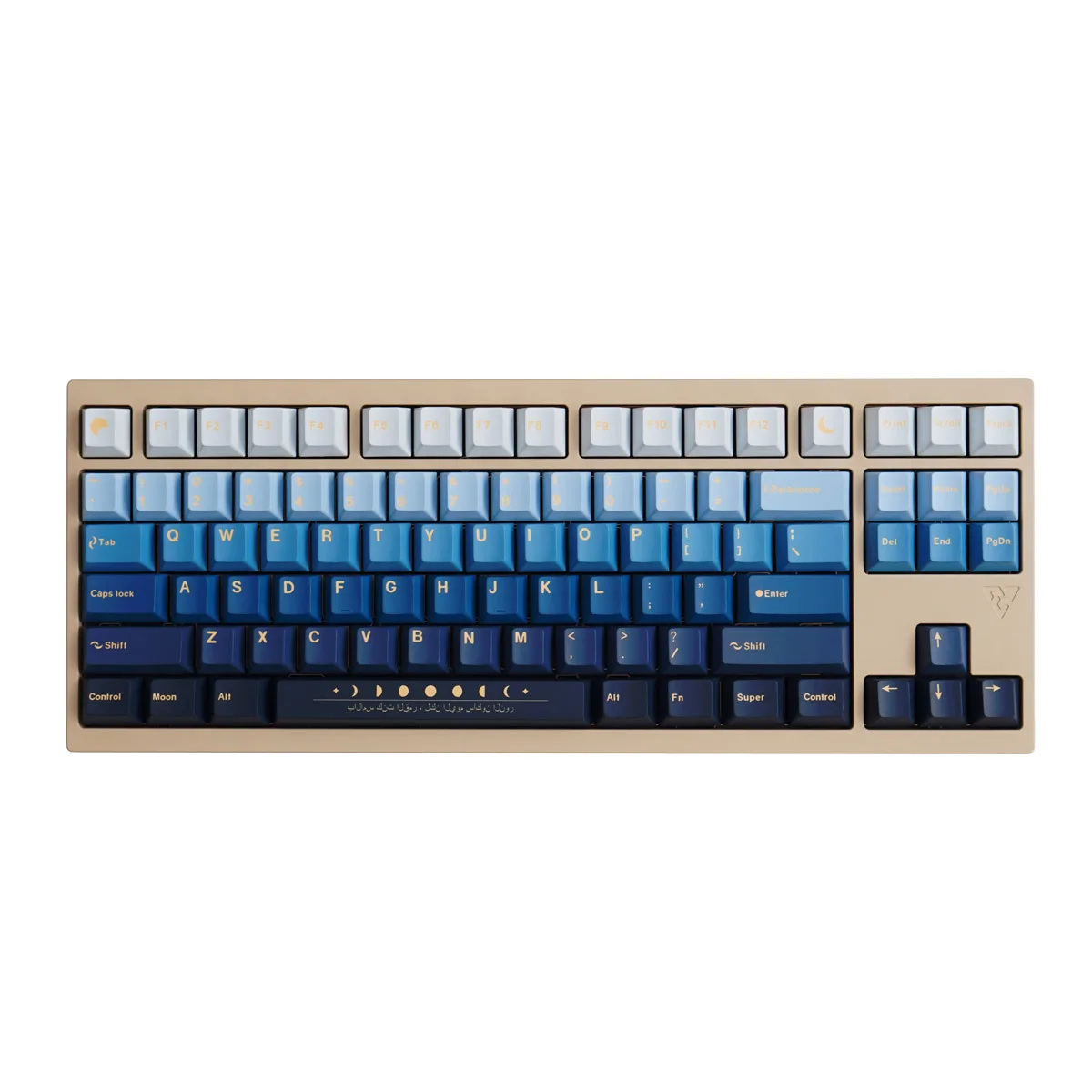GMK Keycaps PBT Cherry Profile Dye Sub Gradient Blue Keyboard Keycap For MX Switch Gamer Keyboard ISO Layout 87 97 104 - imagen 5