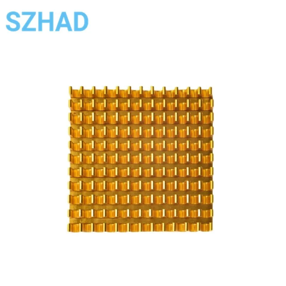 Disipador de calor de aluminio para impresoras 3D, radiador de alto rendimiento, 40x40x11MM, ranura dorada, MK7, MK8