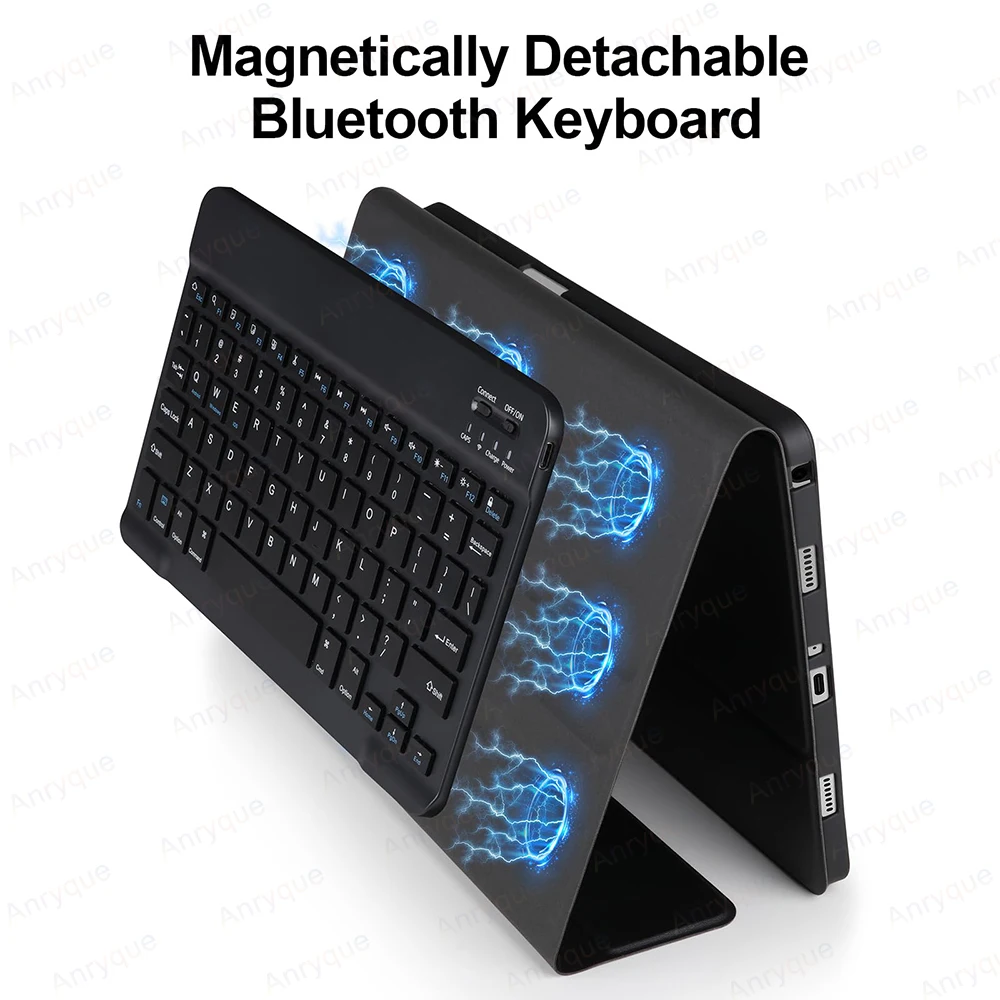 Funda con teclado inalámbrico para Lenovo LEGION Y700 2025, 8,8 pulgadas, funda de 4. a generación con teclado Bluetooth desmontable, ruso y coreano - imagen 4