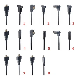 Cable Extensión USB-C Codo Doble con Bloqueo Tornillo USB 3.1 Industrial
