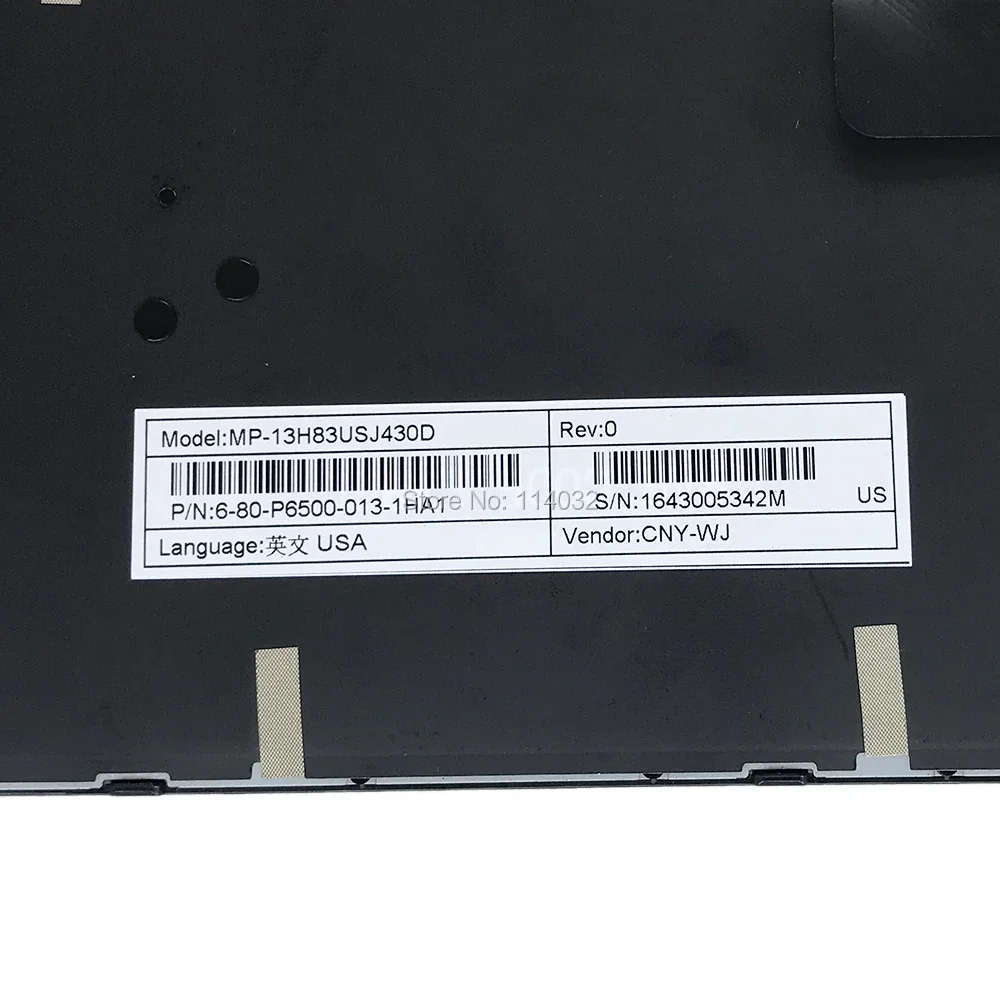 Teclado retroiluminado de EE. UU. para Clevo N150SD N150RD N150RF N150SC N151SD N170RD N170SD teclado de repuesto para ordenador portátil con retroiluminación en inglés - imagen 5