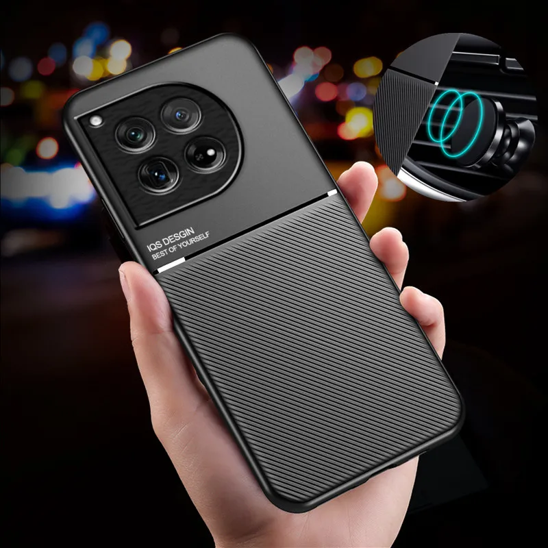 Para OnePlus 13 13R 12 funda protectora para One Plus 11 con soporte magnético para coche Coque Fundas para teléfono