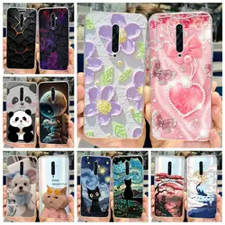 OPPO Reno2 F/2Z – Funda de Silicona Transparente Decorada