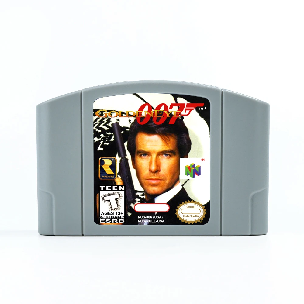 007 - Cartucho de juego GoldenEye para consolas NTSC USA de 64 bits Tarjeta de juego N64