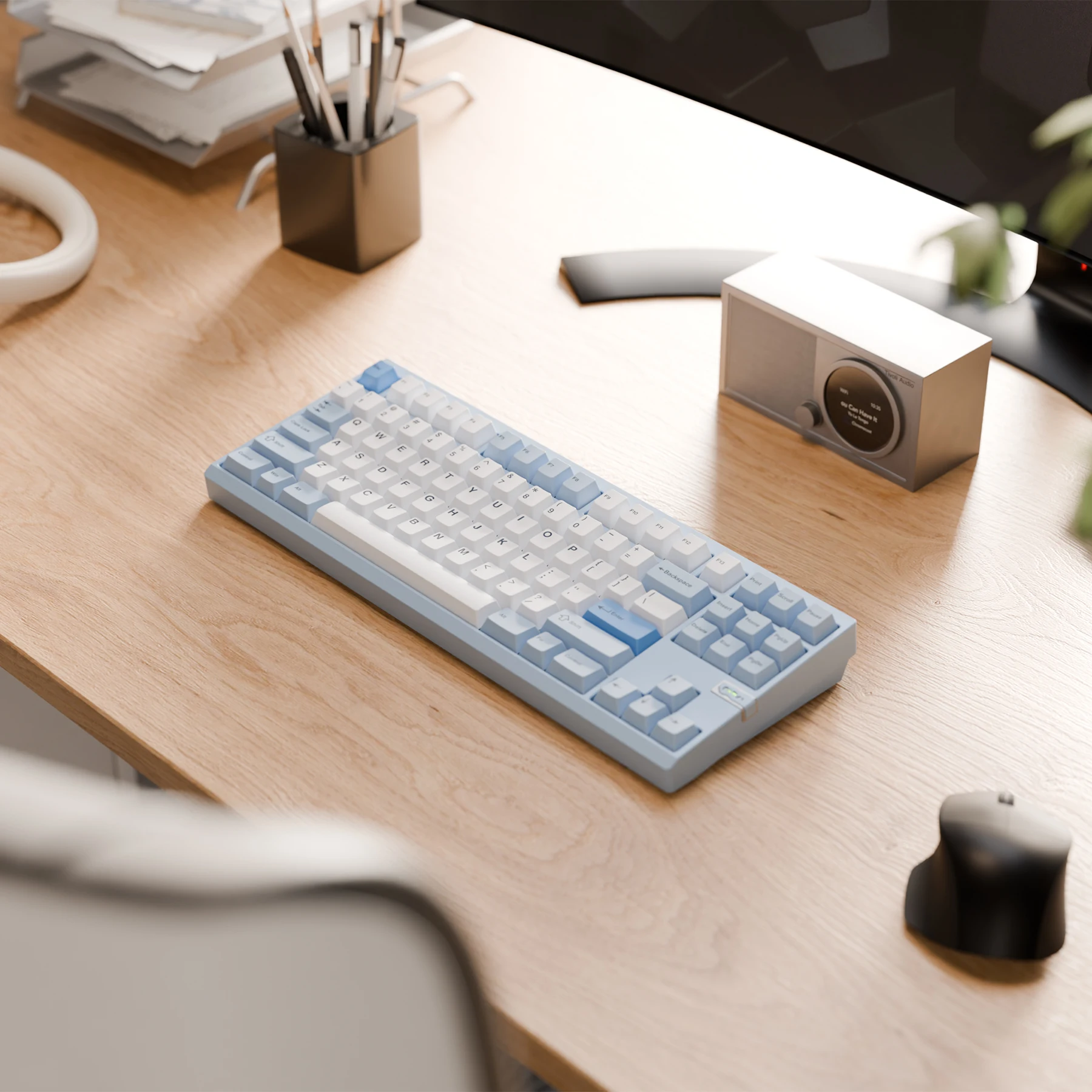 Teclado Chilkey ND TKL con diseño 80% de aluminio CNC, teclado mecánico inalámbrico sin llave para juegos para Mac, Windows - imagen 4