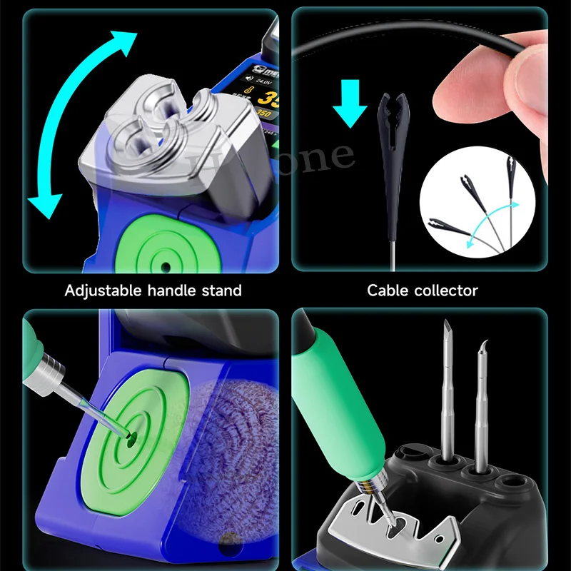 Estación de soldadura de precisión de soldador mecánico Micro 1 210 con 3 ayuda a controlar la temperatura Estación de Reparación de soldadura - imagen 5