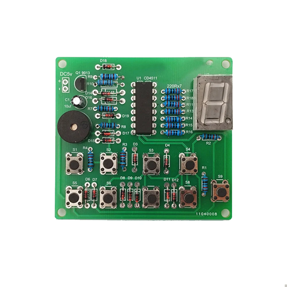 Taidacent-Kit de soldadura electrónica para principiantes CD4511, Kit de primeros respuestas con pantalla Digital de 8 canales, respuesta rápida y rápida