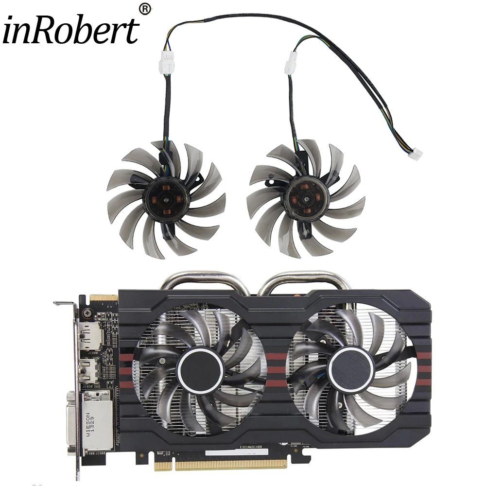 Para ASUS GTX 660 750 760 1050Ti R7 260X ventilador de tarjeta de vídeo 75mm PLD08010S12HH R7260X ventiladores de refrigeración de tarjeta gráfica de repuesto