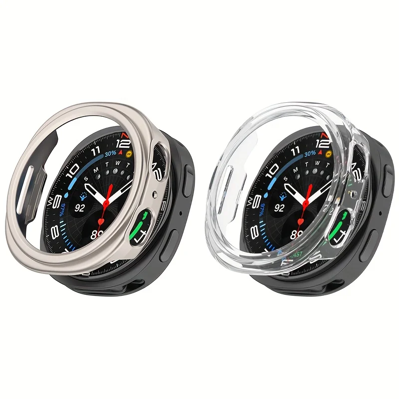 2 uds funda de PC para Samsung Galaxy watch 8 40-44mm cubierta dura mate protectora Galaxy Watch 8 Classic Hollow Out Shell Accesorios