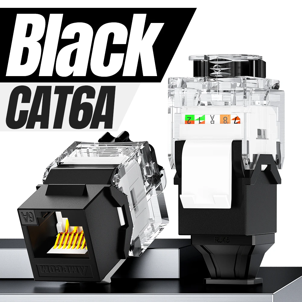 CAT6A Black 1pc