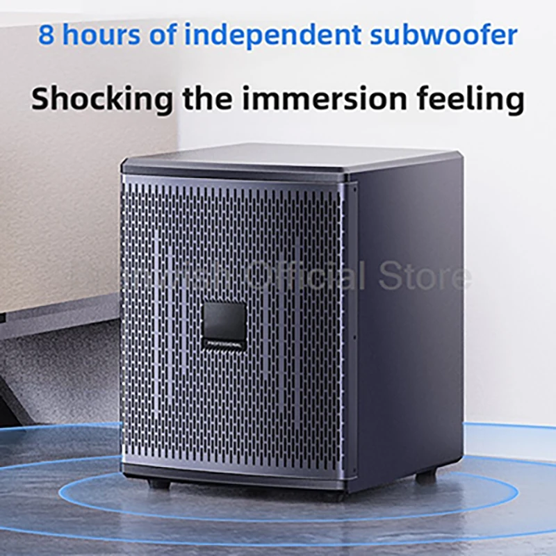 Sistema de Audio de cine en casa 5,1, HiFi, 100W, barra de sonido de 8 pulgadas, altavoces Subwoofer, TV, PC, juego para el hogar, pared de eco Coaxial de fibra HDMI