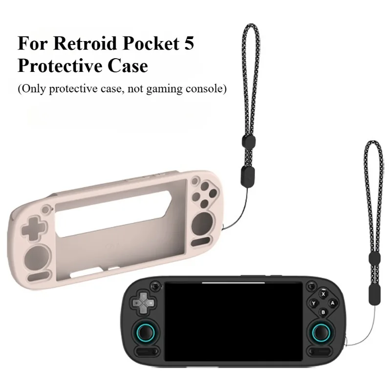 Para Retroid Pocket 5 funda de silicona consola de juegos funda de piel suave para RP5 funda protectora de agarre antideslizante antiarañazos - imagen 2