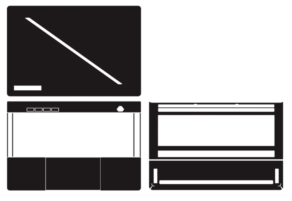 Película adhesiva de piel de vinilo mate transparente precortada para ASUS G14 GA403 GA403W GA403U 2025