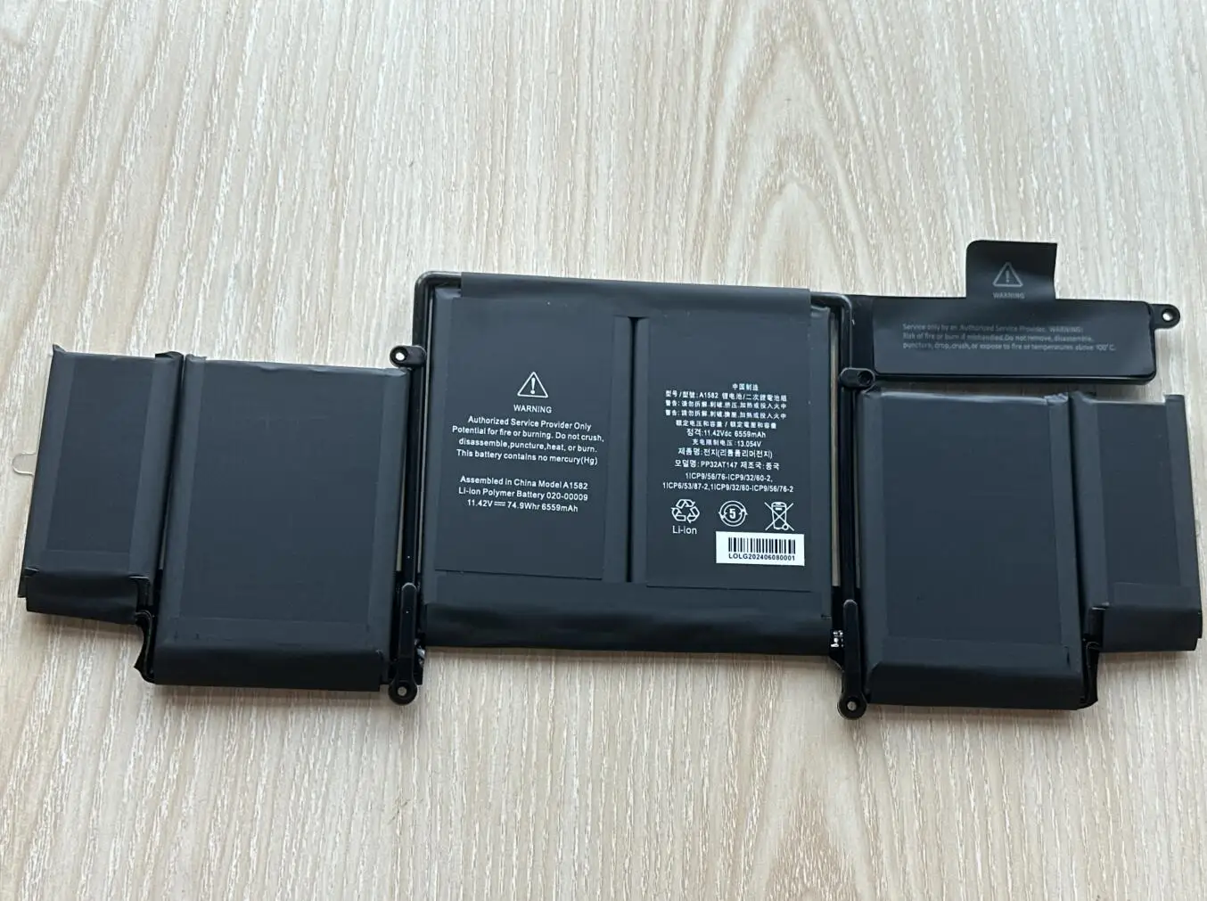 A1502 2015 Battery A1582 For Apple MacBook Pro 13" Retina A1502 With Tools ME865 ME864 020-00010 11.42V 6559mAh - imagen 3