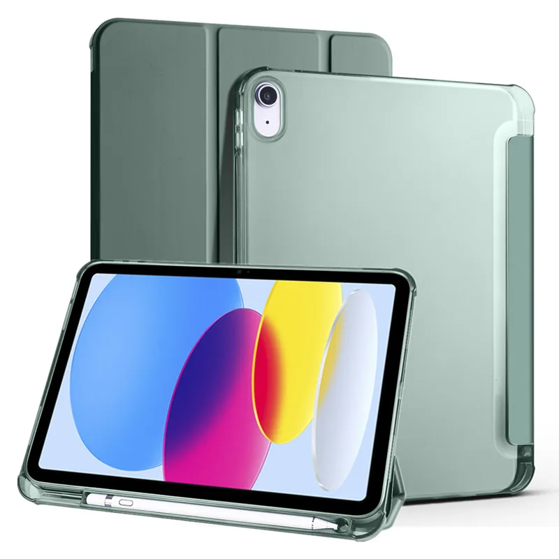 For iPad 10th Generation Case with Pencil Holder Soft Smart Cover For iPad 10.9 inch 2022 10th 9th 8th 7th Gen 10.2 Tablet Case