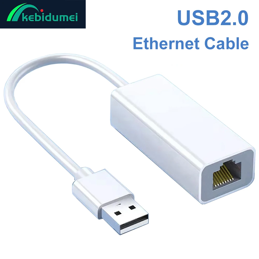 Kebidumei USB 2,0 a RJ45 Cable Ethernet divisor extender adaptador Micro USB tarjeta de red con cable para tableta portátil PC ventana XP 7 8