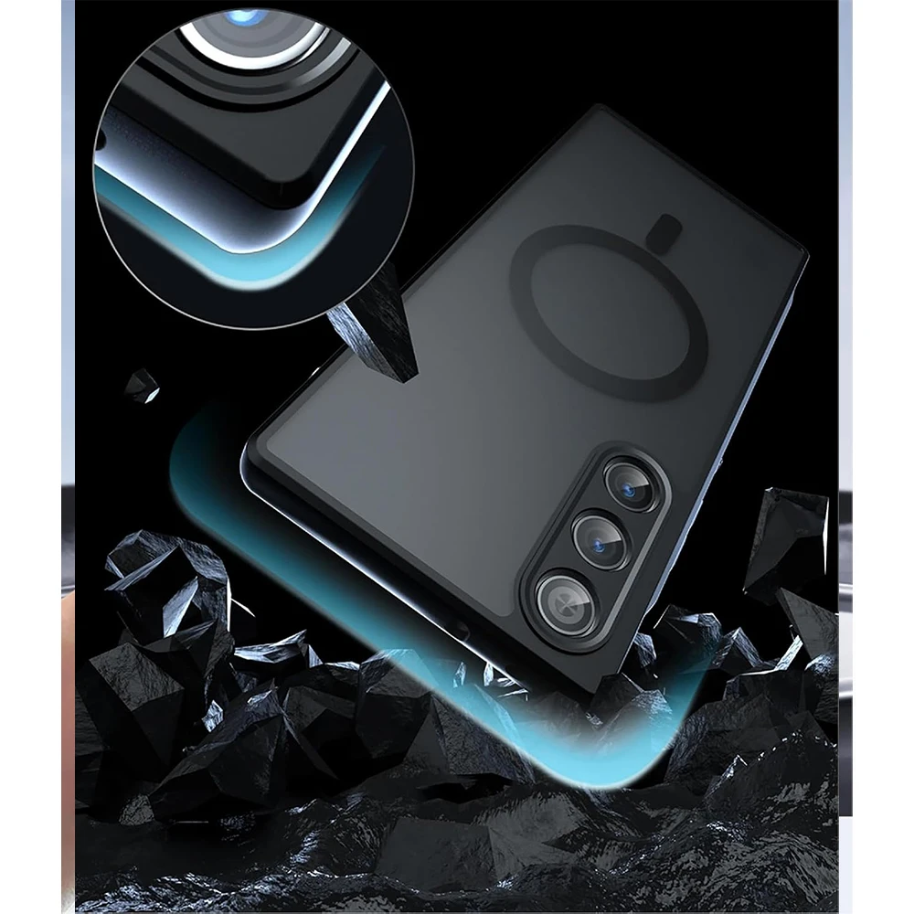 Funda para Magsafe, funda trasera dura mate inalámbrica magnética para teléfono ZTE Red Magic 11 10 Pro Air 9 9S 8S 8 Plus - imagen 5