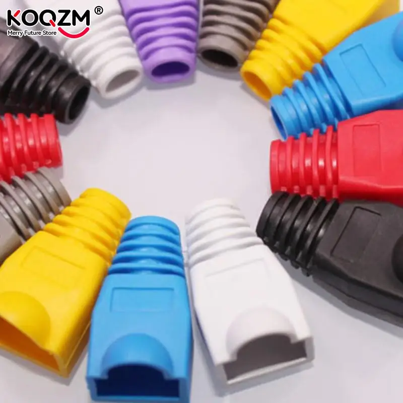 20 piezas adaptador de conector de Cable de red RJ45 8P8C, tapa/arranque para CAT 5/5e/6 - imagen 4