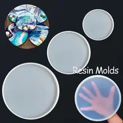 Molde de silicona para posavasos y joyería de resina epoxi