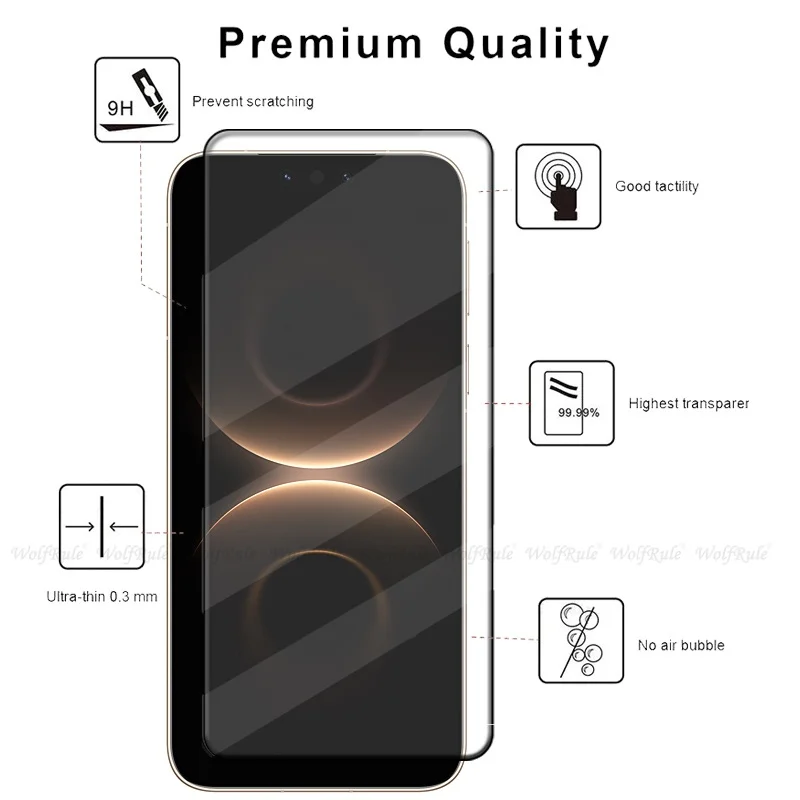 6 en 1 para Huawei Mate 80 vidrio Huawei Mate 80 Pro Max vidrio templado cubierta completa Protector de pantalla Huawei Mate 80 Pro lente de cristal - imagen 3