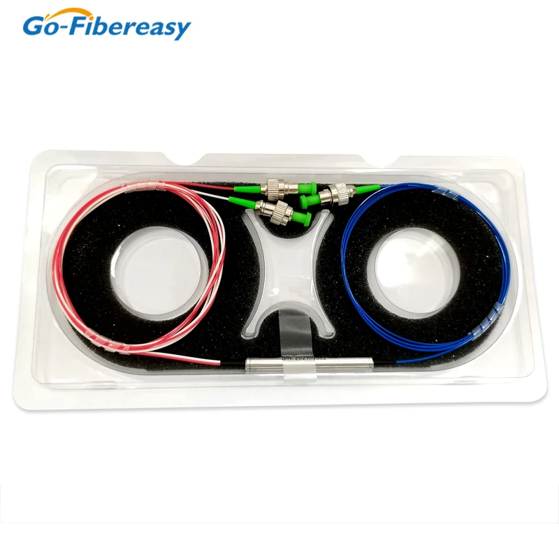 Circulador óptico de polarización de 3 puertos (1x2P, 1310nm/1550nm/C/C + banda L) Circulador de fibra óptica con conector de FC-UPC/APC monomodo - imagen 3