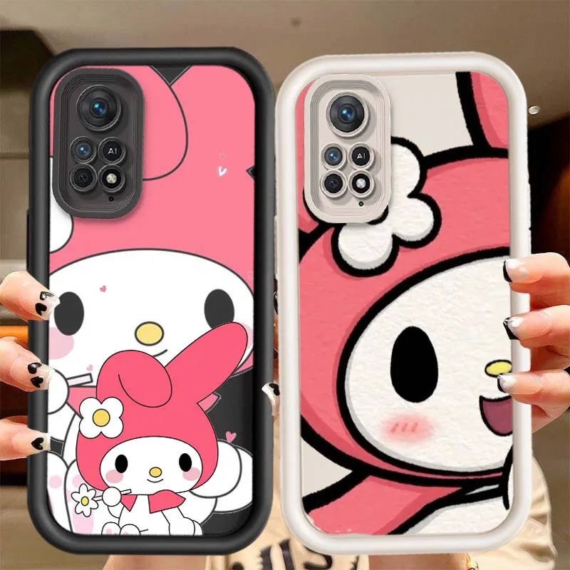 Funda My Melody para Redmi Note 11 10 9 8 7 11S 11E 10T 10S 9S 11T Pro Plus 5G funda de teléfono con escalera de ojos