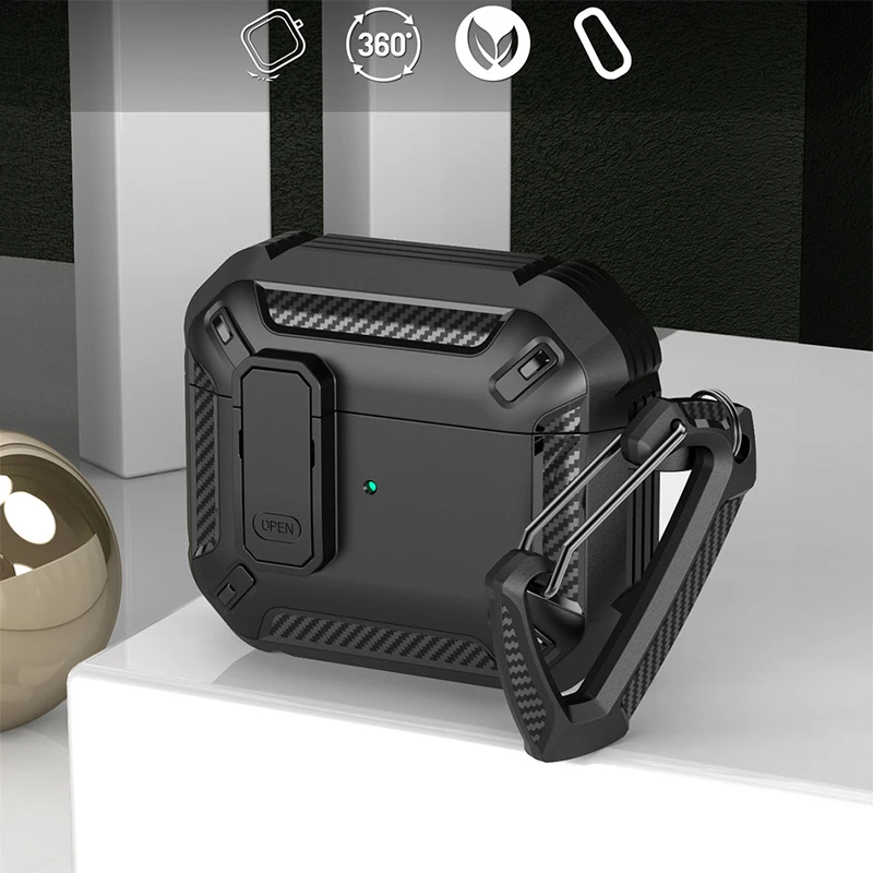 Funda de lujo para interruptor para Apple Airpods Pro 1.a y 2.a generación, funda a prueba de golpes para Air Pods 3 2 1, accesorios con llavero - imagen 2