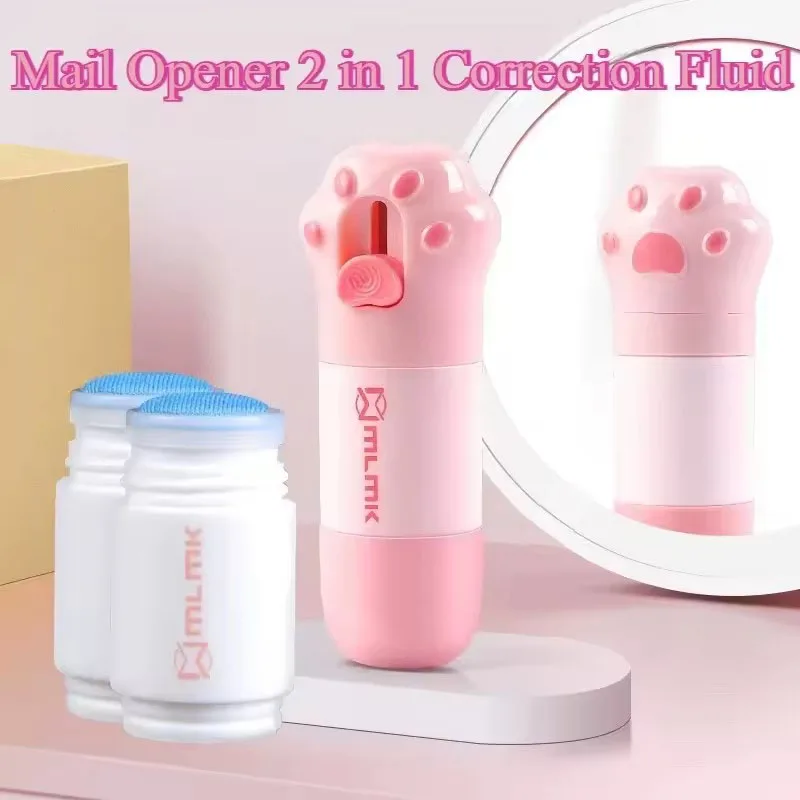 Cuchillo Unboxing con borrador de papel térmico, abridor de cartas, espada, Mini cortador de caja, herramienta de protección de datos de papel térmico para el hogar y la Oficina - imagen 2