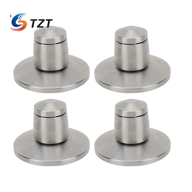 TZT 3 uds/4 Uds picos de altavoz pies picos de aislamiento de altavoz (sin/con Base) absorción de impactos para altavoces - imagen 3