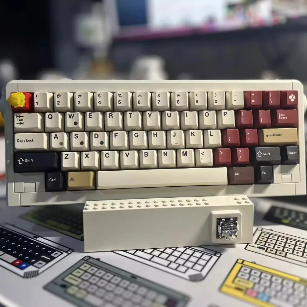 Kit de teclado mecánico de aluminio 601R, funda para Wooting M6I GH60 ISO, junta personalizada, Kit de teclado con interruptor magnético para juegos 60% - imagen 5