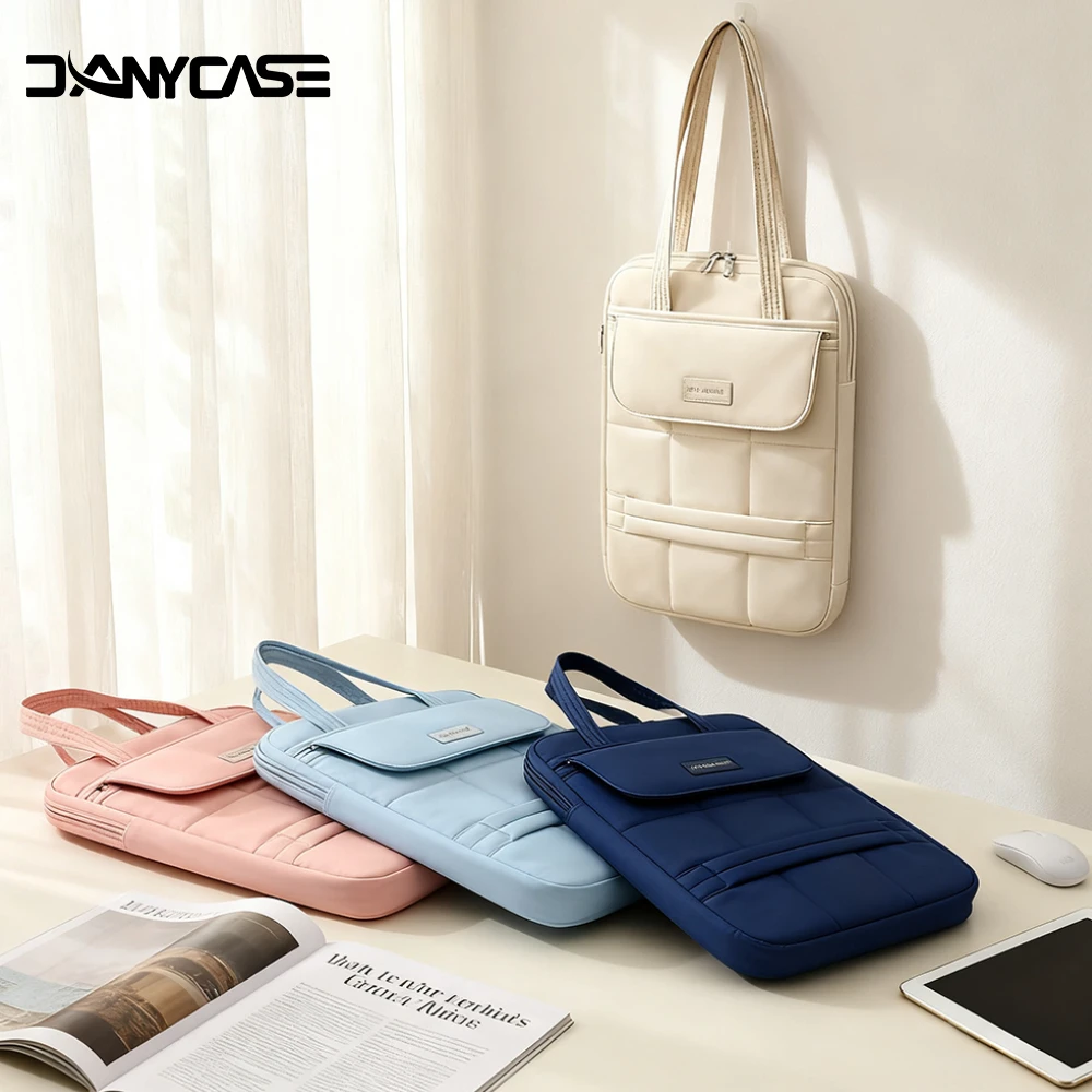 2025 nuevo estilo bolso de hombro para ordenador portátil bolso de mano multiusos bolso protector Simple para ir al trabajo IPad bolso para viajes de negocios