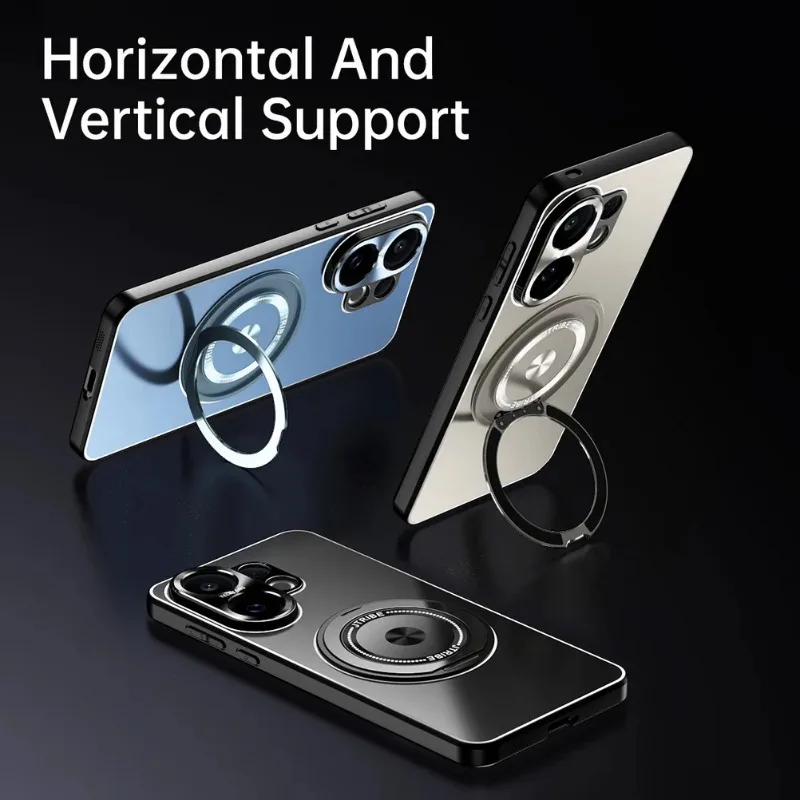 Para VIVO X200 FE lente de Metal a prueba de golpes protección de cámara cubierta de soporte mate para VIVO S30 Pro Mini cubierta de soporte de anillo magnético - imagen 5