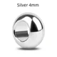 Silver 4mm