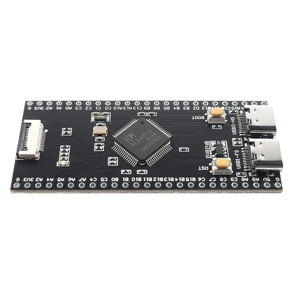 Placa de desarrollo CH32V305, sistema mínimo, placa central de 8MHz, RISC-V de código abierto, doble CH32V305RBT6 TYPE-C FPC de 12 pines - imagen 4