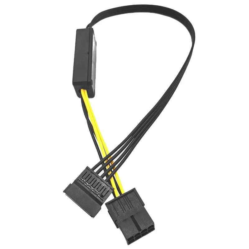 Cable de suministro de disco duro GPU de 8 pines hembra a SATA con Módulo incorporado, Cable de alimentación de 12V a 5V