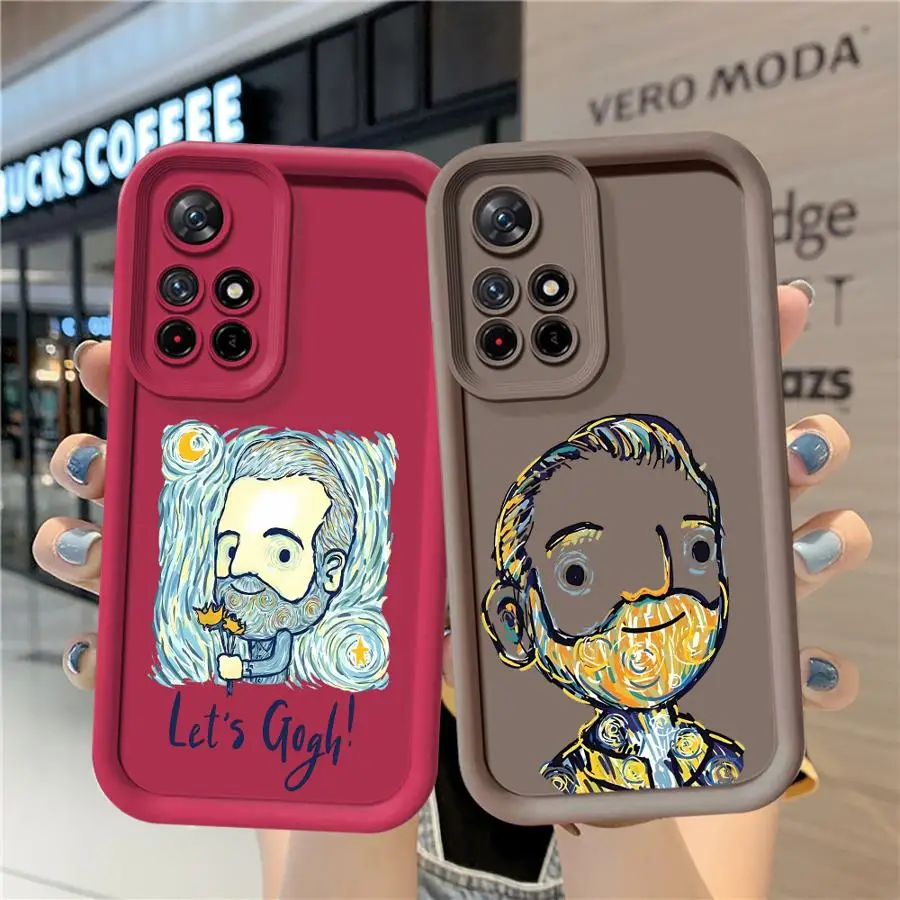 Funda para Xiaomi Redmi 9T A3 A5 14C 13C 10A 10C 9C 9A 12C A2 A1 Plus cubierta suave Van Gogh creatividad Linda