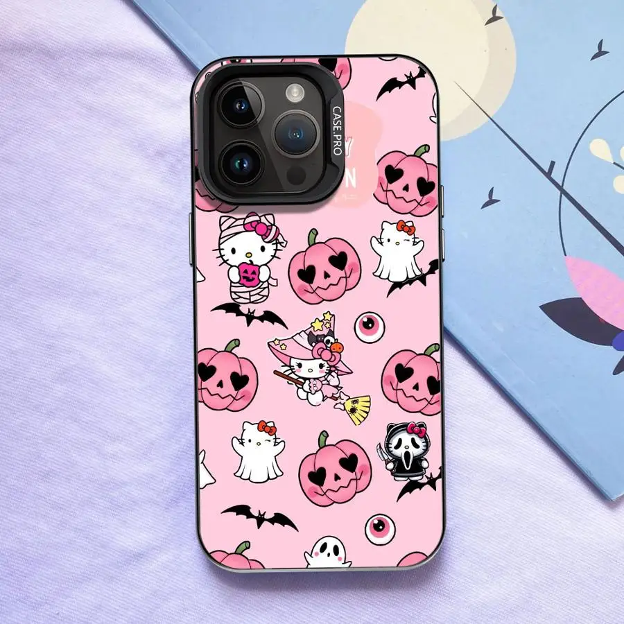 Funda de Halloween h-elloS k-ittyS para iPhone 15 Plus XR 16 17 Pro Max 11 16e 17Air XS 14 12 13 funda trasera para teléfono - imagen 4