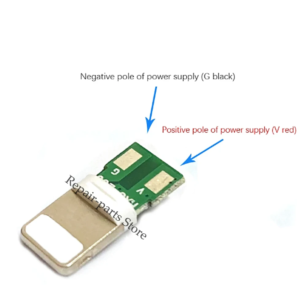 Enchufe de carga de alimentación USB para iphone, Conector de placa de chip, soldadura de datos, interfaz de línea OTG, adaptador de cable DIY, 5 Juegos - imagen 3