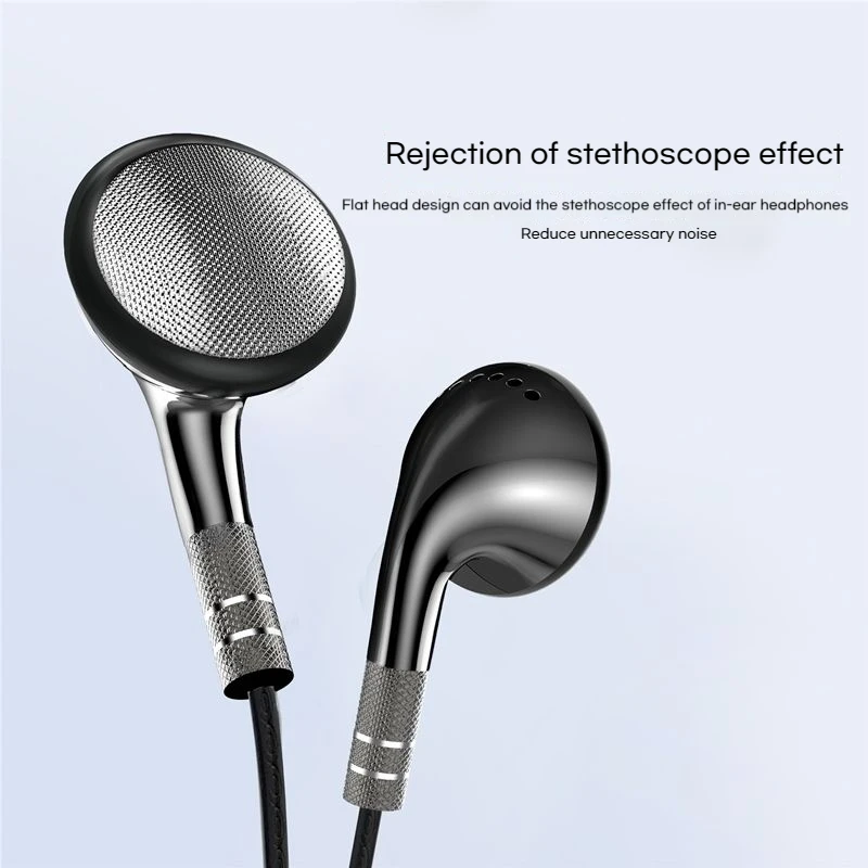 Auriculares intrauditivos con Control por cable de graves envolventes 9D, auriculares intrauditivos de 3,5mm para IOS con micrófono HD, auriculares deportivos para videojuegos, manos libres - imagen 3